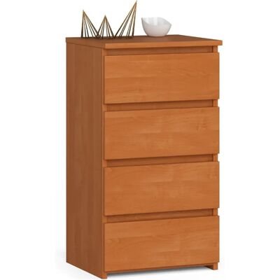 Akord Commode basse 4 tiroirs - Bois - Publicité Akord Commode basse 4 tiroirs - Bois - Publicité