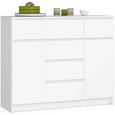 Akord Buffet Blanche 120X40X99 - Publicité Akord Buffet Blanche 120X40X99 - Publicité
