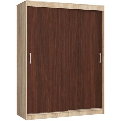 Akord Armoire coulissante penderie - Wengé - Publicité Akord Armoire coulissante penderie - Wengé - Publicité