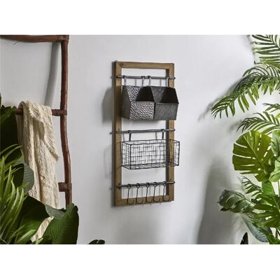 Alexandra House Living Organisateur mural / Porte-manteau multiple 82 cm. 39 x 16 x 82 cm - Publicité Alexandra House Living Organisateur mural / Porte-manteau multiple 82 cm. 39 x 16 x 82 cm - Publicité