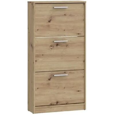 Générique MSA312D78 Armoire à chaussures 3 abattants 6 paires chêne artisan 58,2 x 20,4 x 115,5 cm - Publicité Générique MSA312D78 Armoire à chaussures 3 abattants 6 paires chêne artisan 58,2 x 20,4 x 115,5 cm - Publicité