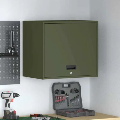 vidaXL Armoire murale pour garage Vert olive 60 x 40 x 53 cm - Publicité vidaXL Armoire murale pour garage Vert olive 60 x 40 x 53 cm - Publicité