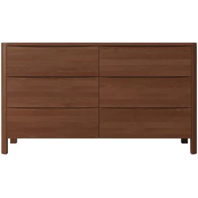 Commode en bois de hêtre Visby MODENA LOW 150 / coloris noyer - Publicité Commode en bois de hêtre Visby MODENA LOW 150 / coloris noyer - Publicité
