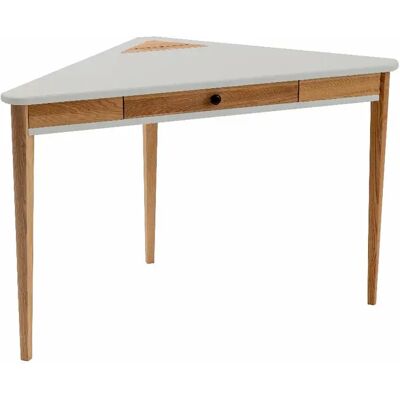 Ashme Bureau d'angle avec tiroir, 114 x 61, Gris perle, Ragaba - Publicité Ashme Bureau d'angle avec tiroir, 114 x 61, Gris perle, Ragaba - Publicité
