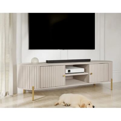 Bestmobilier meuble TV Jaime - Beige - Publicité Bestmobilier meuble TV Jaime - Beige - Publicité