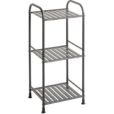 Pegane Étagère colonne 3 niveaux - Anthracite - Publicité Pegane Étagère colonne 3 niveaux - Anthracite - Publicité