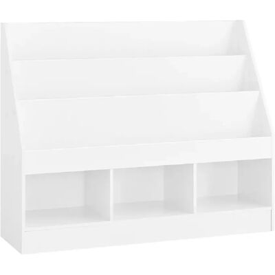 SoBuy Bibliothèque Enfant 3 Niveaux Meuble de Rangement pour Jouets et Livres Blanc - Publicité SoBuy Bibliothèque Enfant 3 Niveaux Meuble de Rangement pour Jouets et Livres Blanc - Publicité