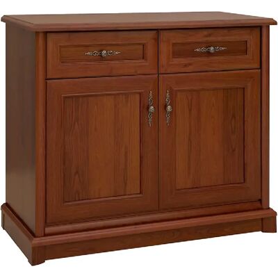 Pegane Commode buffet 2 portes 2 tiroirs - Châtaigne - Publicité Pegane Commode buffet 2 portes 2 tiroirs - Châtaigne - Publicité