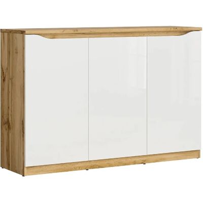 Pegane Buffet de rangement 3 portes - Chêne - Publicité Pegane Buffet de rangement 3 portes - Chêne - Publicité