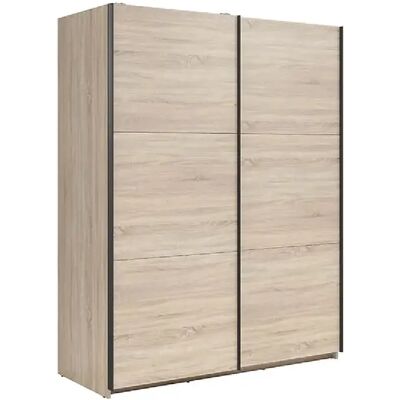 Pegane Armoire 2 portes coulissantes - Chêne - Publicité Pegane Armoire 2 portes coulissantes - Chêne - Publicité