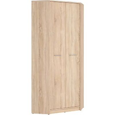 Pegane Armoire d'angle 2 portes - Chêne sonoma - Publicité Pegane Armoire d'angle 2 portes - Chêne sonoma - Publicité