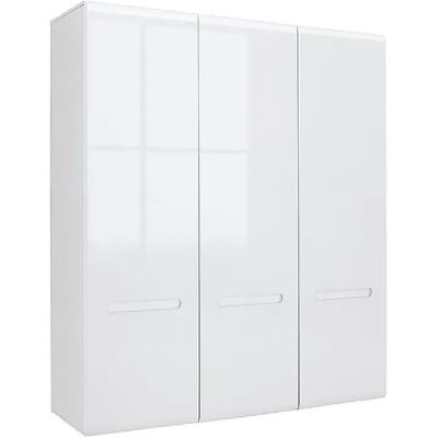 Pegane Armoire placard 4 portes - Blanc - Publicité Pegane Armoire placard 4 portes - Blanc - Publicité