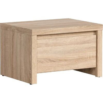 Pegane Table de chevet 1 tiroir - Chêne Sonoma - Publicité Pegane Table de chevet 1 tiroir - Chêne Sonoma - Publicité