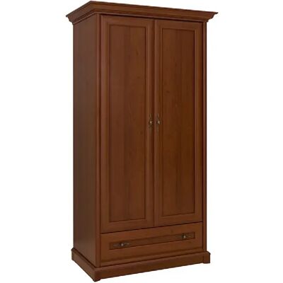 Pegane Armoire 2 portes avec tiroir - Châtaignier - Publicité Pegane Armoire 2 portes avec tiroir - Châtaignier - Publicité