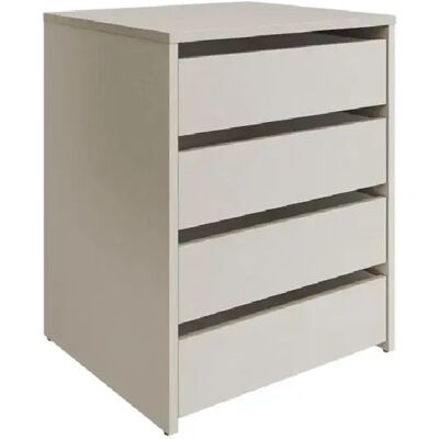 Pegane Commode, Meuble de rangement avec 4 tiroirs coloris chêne - Publicité Pegane Commode, Meuble de rangement avec 4 tiroirs coloris chêne - Publicité