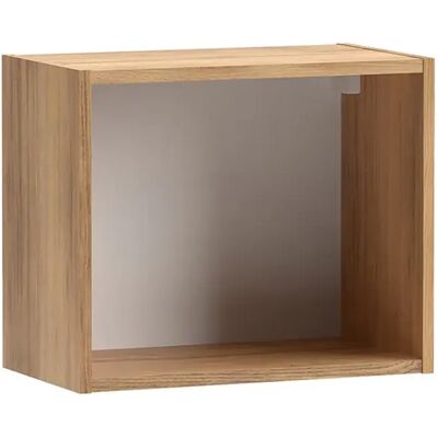 Pegane Cube étagère coloris Beige/chêne Mauvella - Publicité Pegane Cube étagère coloris Beige/chêne Mauvella - Publicité