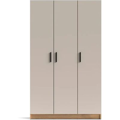 Pegane Armoire Placard meuble multifonctionnel à 3 portes et 4 étagères - Publicité Pegane Armoire Placard meuble multifonctionnel à 3 portes et 4 étagères - Publicité