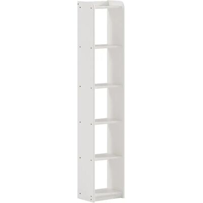 Pegane Bibliothèque avec 6 étagères, en pin massif coloris Blanc - Publicité Pegane Bibliothèque avec 6 étagères, en pin massif coloris Blanc - Publicité