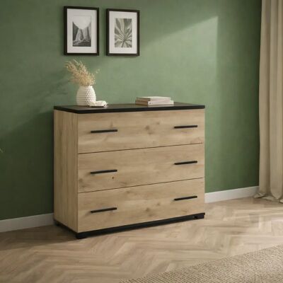 JLC KREATION Commode de rangement style industriel avec tiroirs PIERRE - Publicité JLC KREATION Commode de rangement style industriel avec tiroirs PIERRE - Publicité