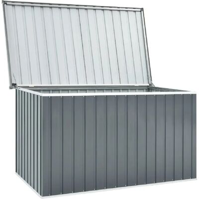 Helloshop26 Coffre boîte meuble de jardin rangement gris 171 x 99 x 93 cm 02_0013087 - Publicité Helloshop26 Coffre boîte meuble de jardin rangement gris 171 x 99 x 93 cm 02_0013087 - Publicité