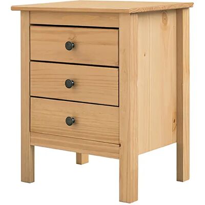 Pegane Table de chevet Table de nuit à 3 tiroirs en bois massif Coloris Chêne miel - Longueur 48 x Hauteur 60 x Profondeur 36 cm - Publicité Pegane Table de chevet Table de nuit à 3 tiroirs en bois massif Coloris Chêne miel - Longueur 48 x Hauteur 60 x Profondeur 36 cm - Publicité