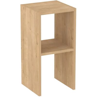Pegane Table de chevet Table de nuit avec étagère ouverte coloris Chêne - Longueur 30 x Hauteur 60 x Profondeur 30 cm - Publicité Pegane Table de chevet Table de nuit avec étagère ouverte coloris Chêne - Longueur 30 x Hauteur 60 x Profondeur 30 cm - Publicité