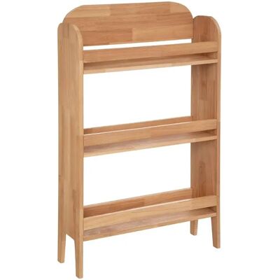 Pegane Bibliothèque meuble de rangement en bois pour enfant avec 3 étagères, coloris naturel - Longueur 58,5 x Profondeur 18,5 x Hauteur 100 cm - Publicité Pegane Bibliothèque meuble de rangement en bois pour enfant avec 3 étagères, coloris naturel - Longueur 58,5 x Profondeur 18,5 x Hauteur 100 cm - Publicité