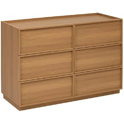 Pegane Commode meuble de rangement à 6 tiroirs, coloris marron - Longueur 115 x Profondeur 48 x Hauteur 78 cm - Publicité Pegane Commode meuble de rangement à 6 tiroirs, coloris marron - Longueur 115 x Profondeur 48 x Hauteur 78 cm - Publicité