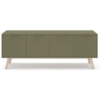 Casanova Meuble TV 140cm en MDF Vert - Publicité Casanova Meuble TV 140cm en MDF Vert - Publicité