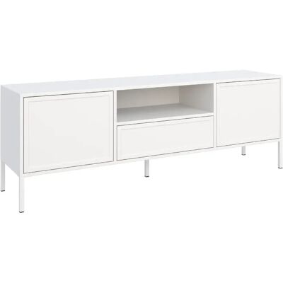 SELSEY - Meuble TV VELVETO – 160 cm – Blanc - Publicité SELSEY - Meuble TV VELVETO – 160 cm – Blanc - Publicité
