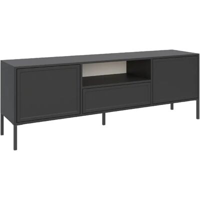 SELSEY - Meuble TV VELVETO – 160 cm – Noir - Publicité SELSEY - Meuble TV VELVETO – 160 cm – Noir - Publicité