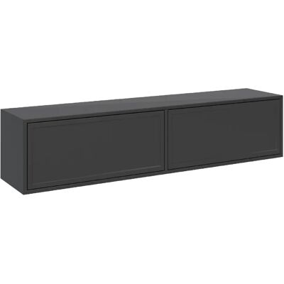 SELSEY - Meuble TV VELVETO – 140 cm – Noir - Publicité SELSEY - Meuble TV VELVETO – 140 cm – Noir - Publicité