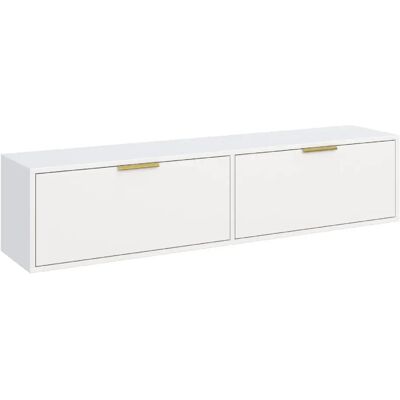 SELSEY - Meuble TV VENA – 140 cm – Blanc - Publicité SELSEY - Meuble TV VENA – 140 cm – Blanc - Publicité