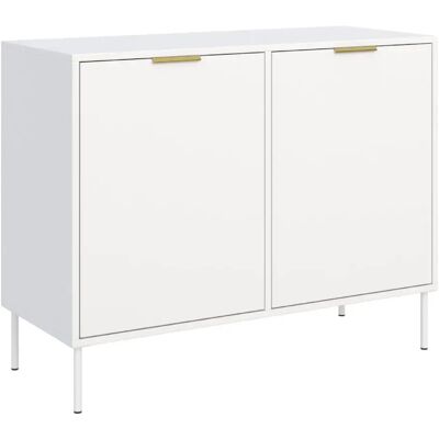 SELSEY - Buffet 2 portes - 100cm - Blanc - Publicité SELSEY - Buffet 2 portes - 100cm - Blanc - Publicité