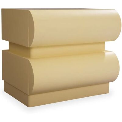 Paris Prix Table de Chevet 2 Tiroirs Sherazade 45cm Beige - Publicité Paris Prix Table de Chevet 2 Tiroirs Sherazade 45cm Beige - Publicité