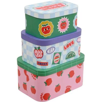 ATMOSPHERA Lot de 3 Boîtes de Rangement Chachapop 36cm Multicolore - Publicité ATMOSPHERA Lot de 3 Boîtes de Rangement Chachapop 36cm Multicolore - Publicité