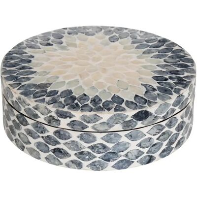 ATMOSPHERA Boîte Déco Ronde Sheila 25cm Gris - Publicité ATMOSPHERA Boîte Déco Ronde Sheila 25cm Gris - Publicité