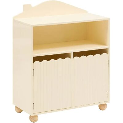 ATMOSPHERA Bibliothèque enfant 2 portes et 1 niche BOULI - Beige - Publicité ATMOSPHERA Bibliothèque enfant 2 portes et 1 niche BOULI - Beige - Publicité