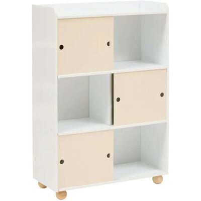 ATMOSPHERA Meuble de Rangement 3 Portes Bouli 101cm Beige - Publicité ATMOSPHERA Meuble de Rangement 3 Portes Bouli 101cm Beige - Publicité