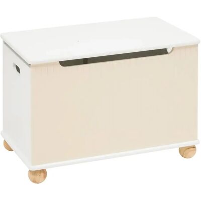 ATMOSPHERA Coffre à Jouets Enfant Bouli 60cm Beige - Publicité ATMOSPHERA Coffre à Jouets Enfant Bouli 60cm Beige - Publicité