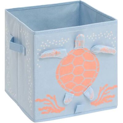ATMOSPHERA Boîte de Rangement en Velours Mer 29x29cm Bleu - Publicité ATMOSPHERA Boîte de Rangement en Velours Mer 29x29cm Bleu - Publicité