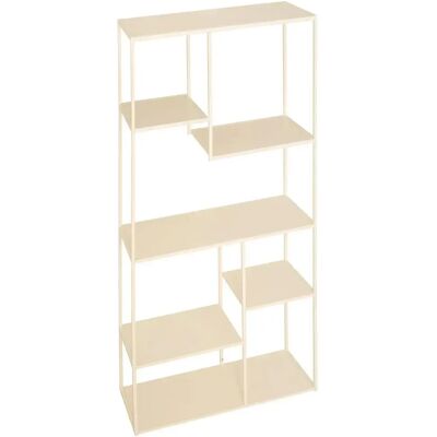 ATMOSPHERA Etagère Bibliothèque 6 Niveaux Gota 180cm Beige - Publicité ATMOSPHERA Etagère Bibliothèque 6 Niveaux Gota 180cm Beige - Publicité