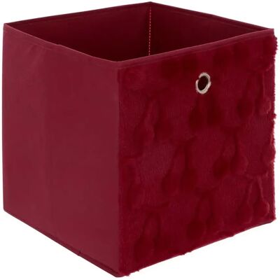 ATMOSPHERA Boîte de Rangement Enfant Fraci 30x30cm Rouge - Publicité ATMOSPHERA Boîte de Rangement Enfant Fraci 30x30cm Rouge - Publicité