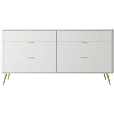 SELSEY - Commode OVAL - 171,7 cm - Blanc - Publicité SELSEY - Commode OVAL - 171,7 cm - Blanc - Publicité