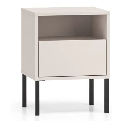 SELSEY - Table de chevet BARNEE - 40 cm - Gris Cachemire - Publicité SELSEY - Table de chevet BARNEE - 40 cm - Gris Cachemire - Publicité