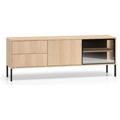 SELSEY - Meuble TV BARNEE - 160 cm - chêne - Publicité SELSEY - Meuble TV BARNEE - 160 cm - chêne - Publicité
