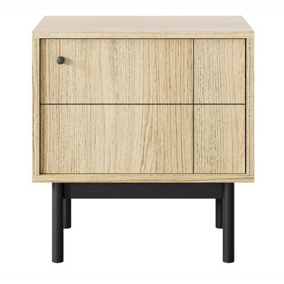 SELSEY - Table de chevet - Chêne linéaire - Nightstand - Publicité SELSEY - Table de chevet - Chêne linéaire - Nightstand - Publicité