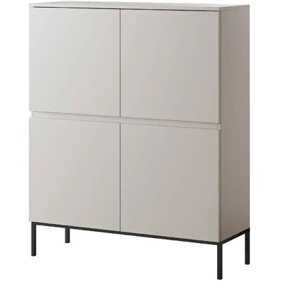 SELSEY - Commode haute BEMMI - 100 cm - Beige - Publicité SELSEY - Commode haute BEMMI - 100 cm - Beige - Publicité