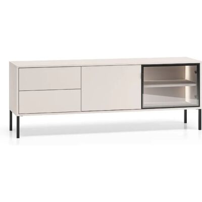 SELSEY - Meuble TV BARNEE - 160 cm - Gris cachemir - Publicité SELSEY - Meuble TV BARNEE - 160 cm - Gris cachemir - Publicité
