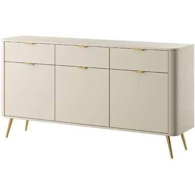 SELSEY - Commode OVAL - 163,5 cm - Beige - Publicité SELSEY - Commode OVAL - 163,5 cm - Beige - Publicité